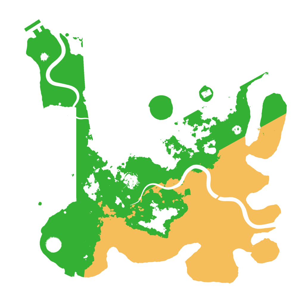 Biome Rust Map: Procedural Map, Size: 3500, Seed: 1566898262