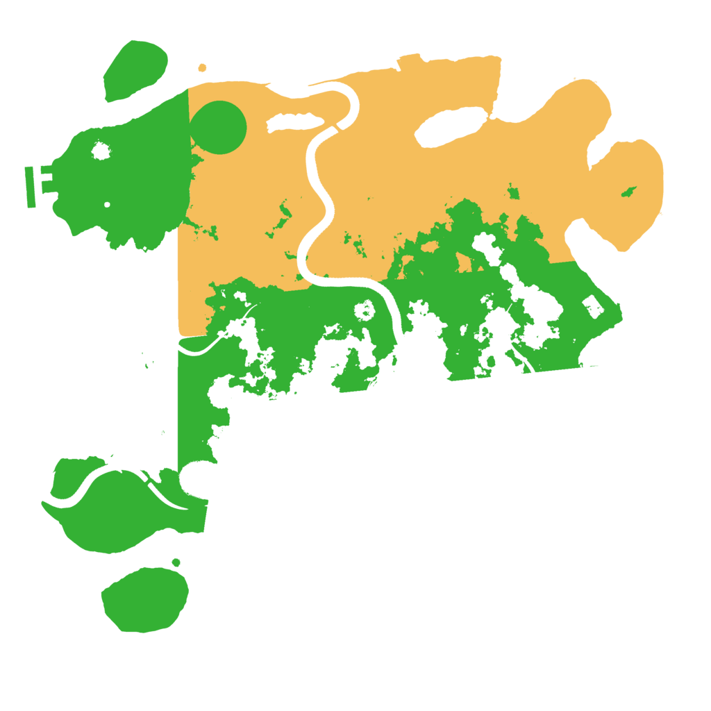 Biome Rust Map: Procedural Map, Size: 3500, Seed: 645118186