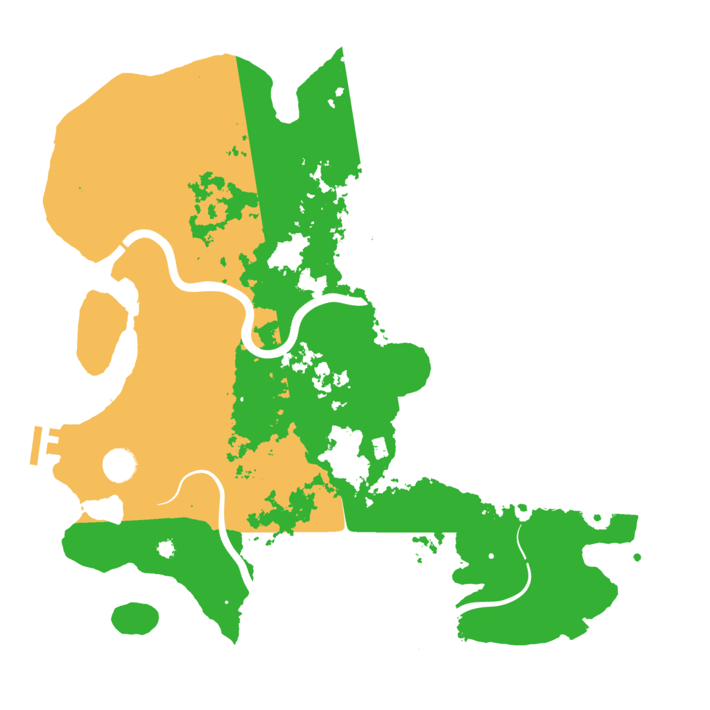 Biome Rust Map: Procedural Map, Size: 3700, Seed: 26031921