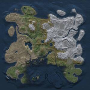 Thumbnail Rust Map: Procedural Map, Size: 4000, Seed: 1063357499, 15 Monuments