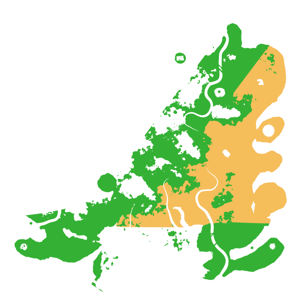 Biome Rust Map: Procedural Map, Size: 4500, Seed: 490385534