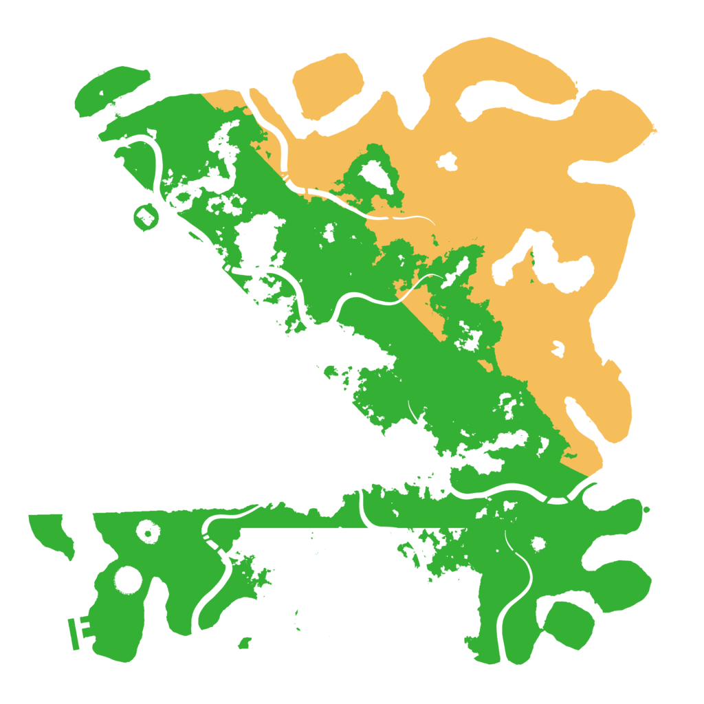 Biome Rust Map: Procedural Map, Size: 4500, Seed: 1980028610