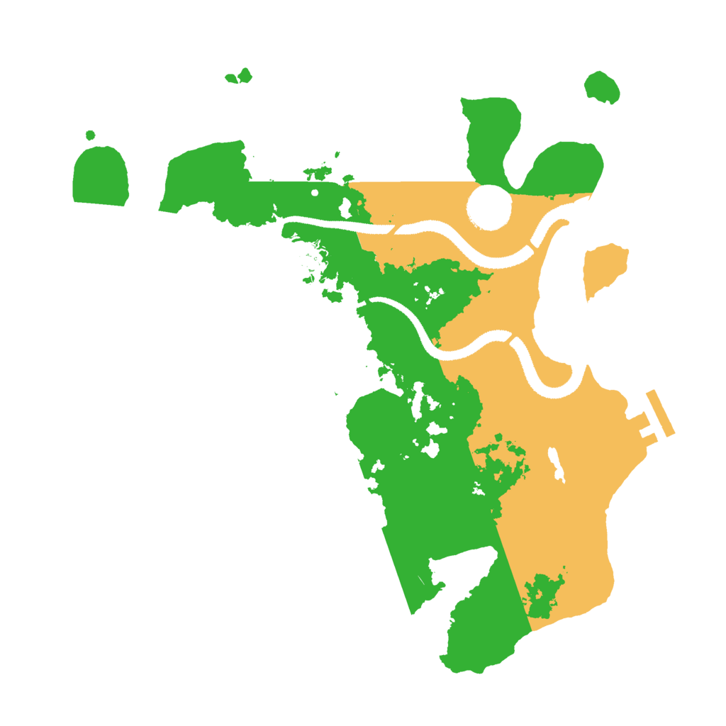 Biome Rust Map: Procedural Map, Size: 3000, Seed: 517459717