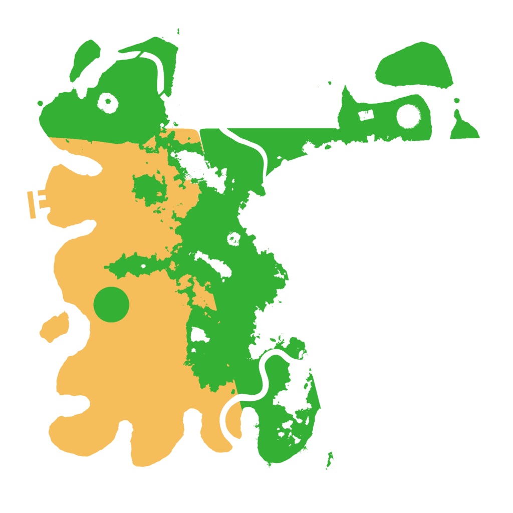 Biome Rust Map: Procedural Map, Size: 3800, Seed: 151661