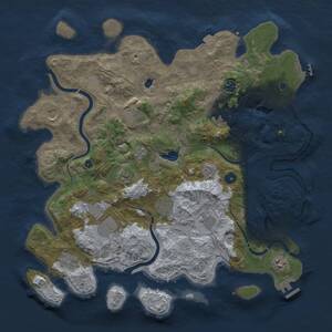 Thumbnail Rust Map: Procedural Map, Size: 4250, Seed: 26677631, 17 Monuments