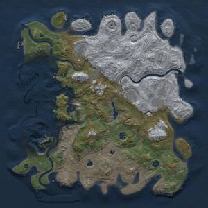 Thumbnail Rust Map: Procedural Map, Size: 4500, Seed: 1567438, 16 Monuments