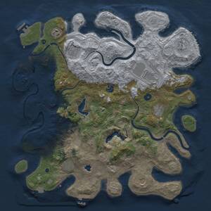 Thumbnail Rust Map: Procedural Map, Size: 4250, Seed: 1722817647, 16 Monuments
