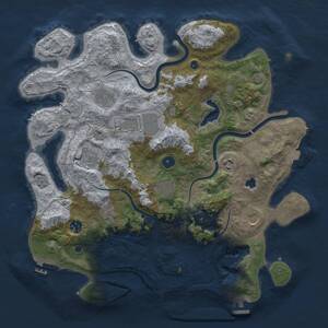 Thumbnail Rust Map: Procedural Map, Size: 4000, Seed: 103192026, 15 Monuments