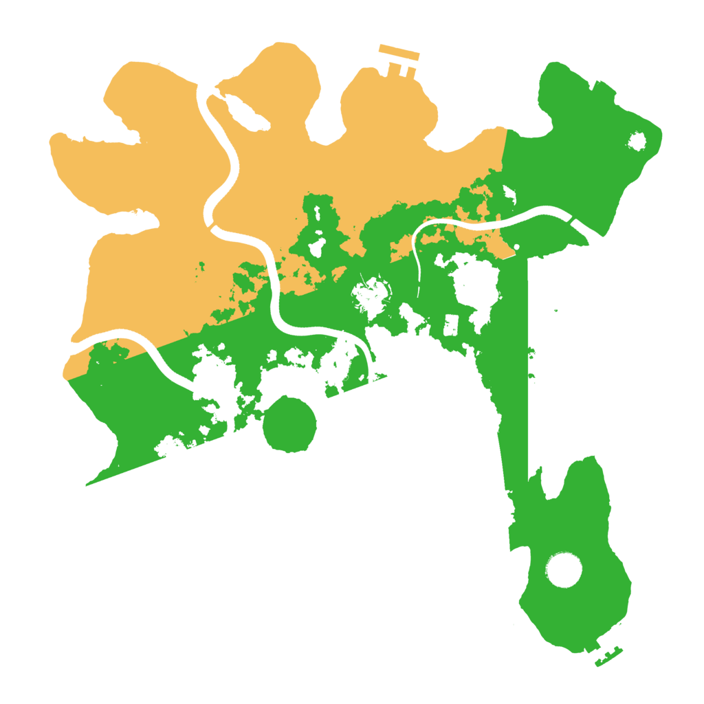 Biome Rust Map: Procedural Map, Size: 3500, Seed: 31490872