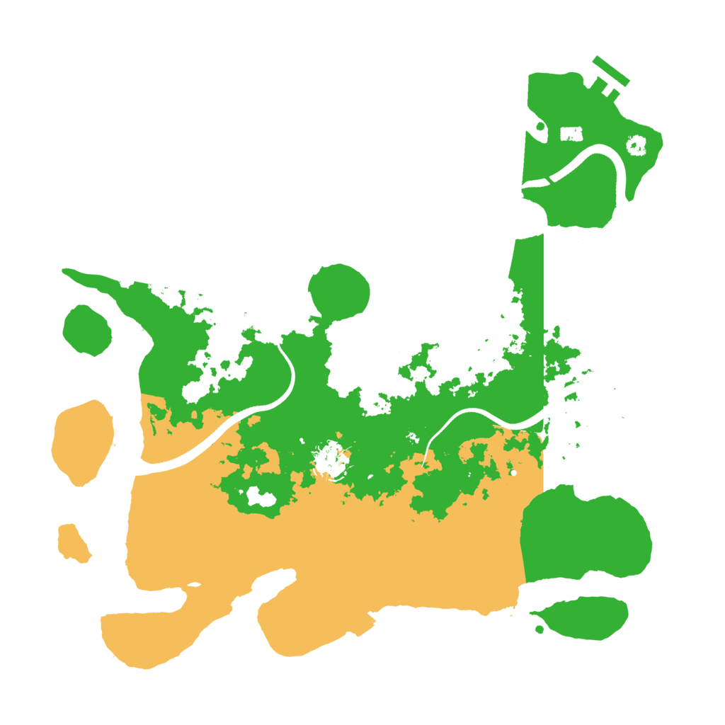 Biome Rust Map: Procedural Map, Size: 3500, Seed: 1803414469