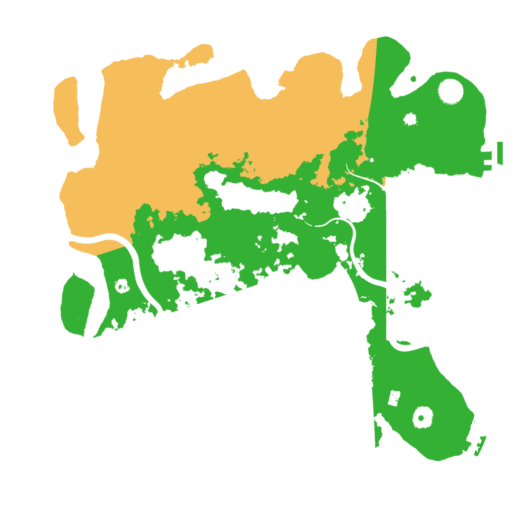 Biome Rust Map: Procedural Map, Size: 3600, Seed: 3727