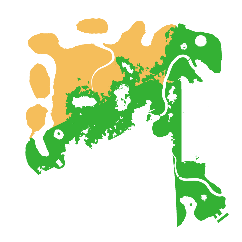 Biome Rust Map: Procedural Map, Size: 3720, Seed: 523810