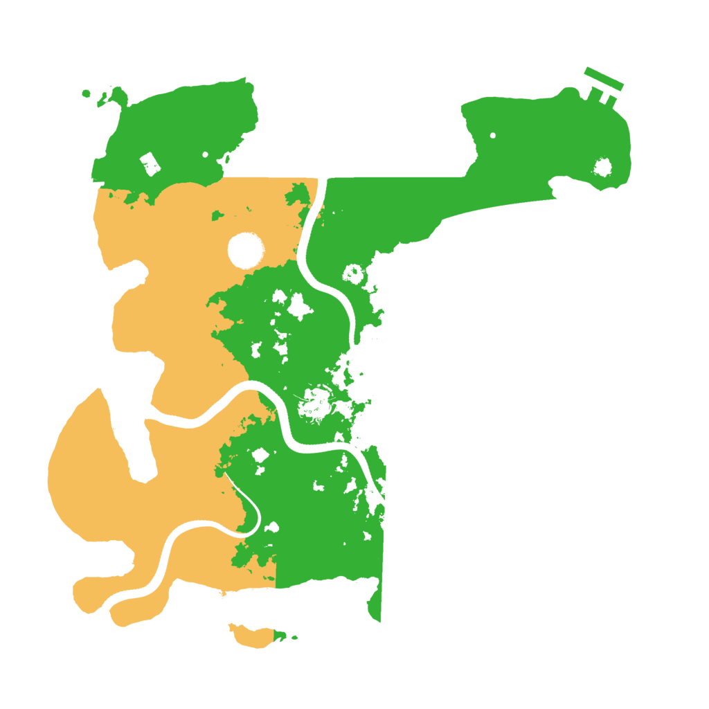 Biome Rust Map: Procedural Map, Size: 3500, Seed: 105238327