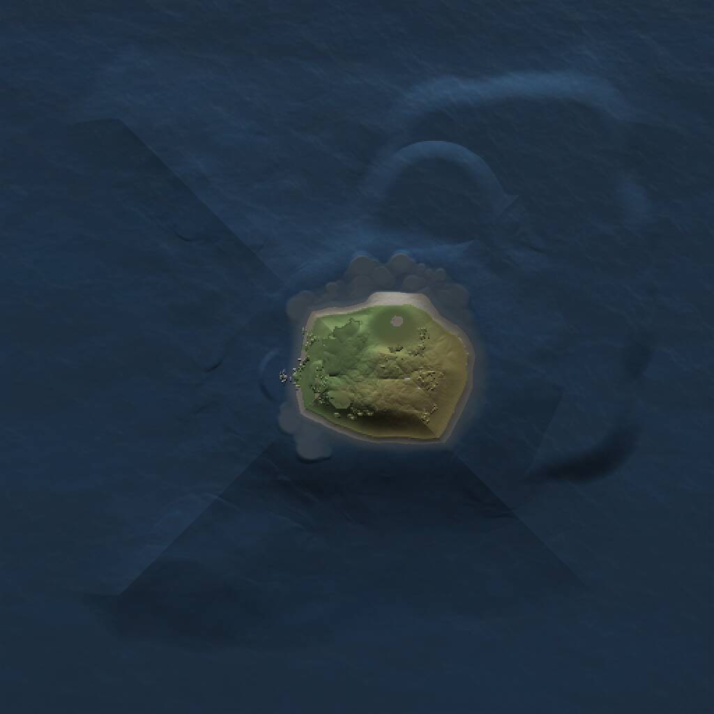 Rust Map: Procedural Map, Size: 1000, Seed: 1968661624, 1 Monuments