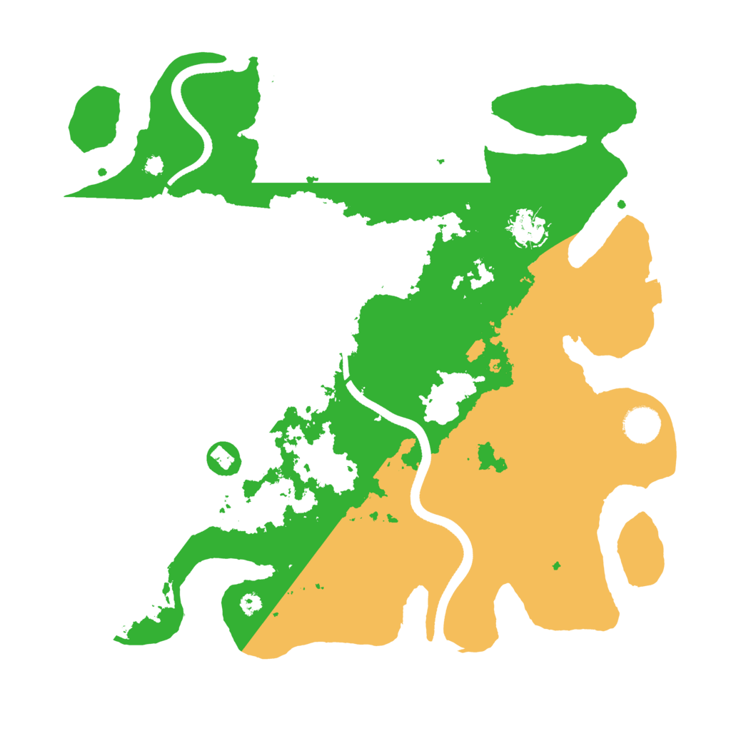 Biome Rust Map: Procedural Map, Size: 3500, Seed: 227127409