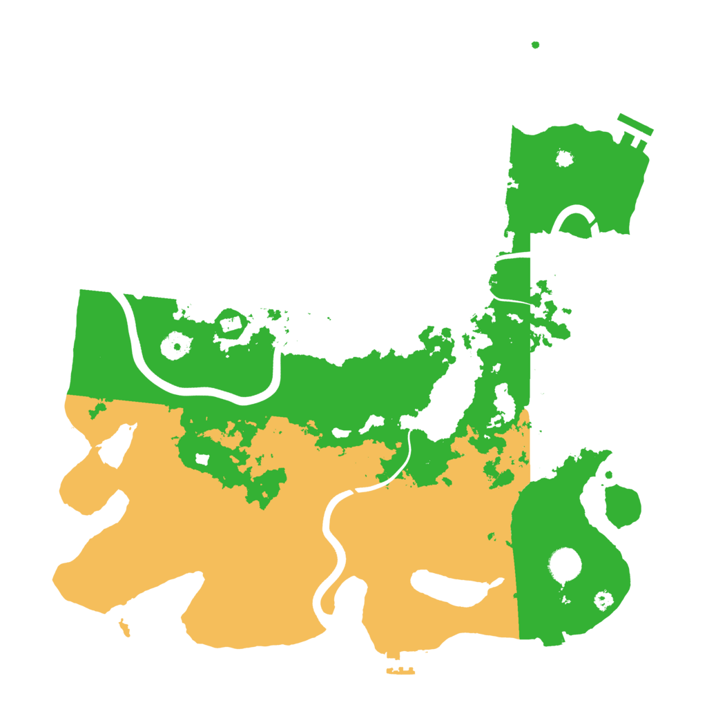 Biome Rust Map: Procedural Map, Size: 3800, Seed: 1445