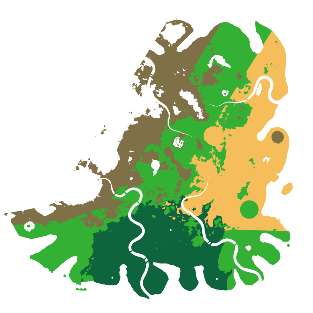 Biome Rust Map: Procedural Map, Size: 4500, Seed: 199921616