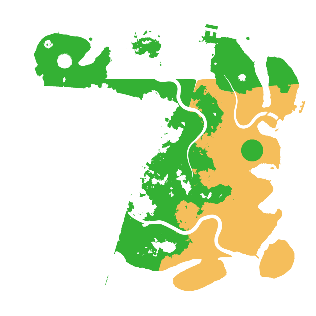 Biome Rust Map: Procedural Map, Size: 3800, Seed: 5140176