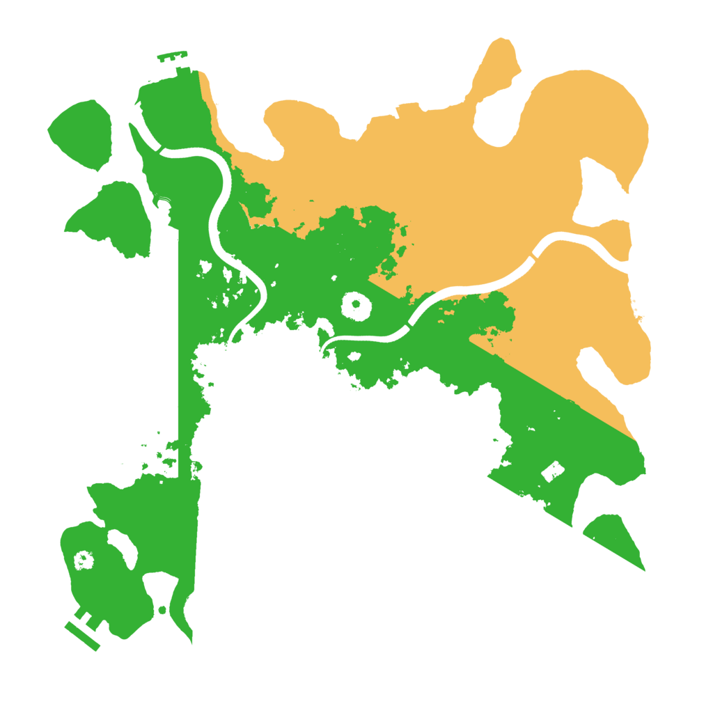 Biome Rust Map: Procedural Map, Size: 3600, Seed: 14563987