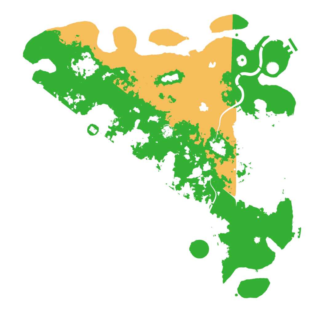 Biome Rust Map: Procedural Map, Size: 4500, Seed: 658230538