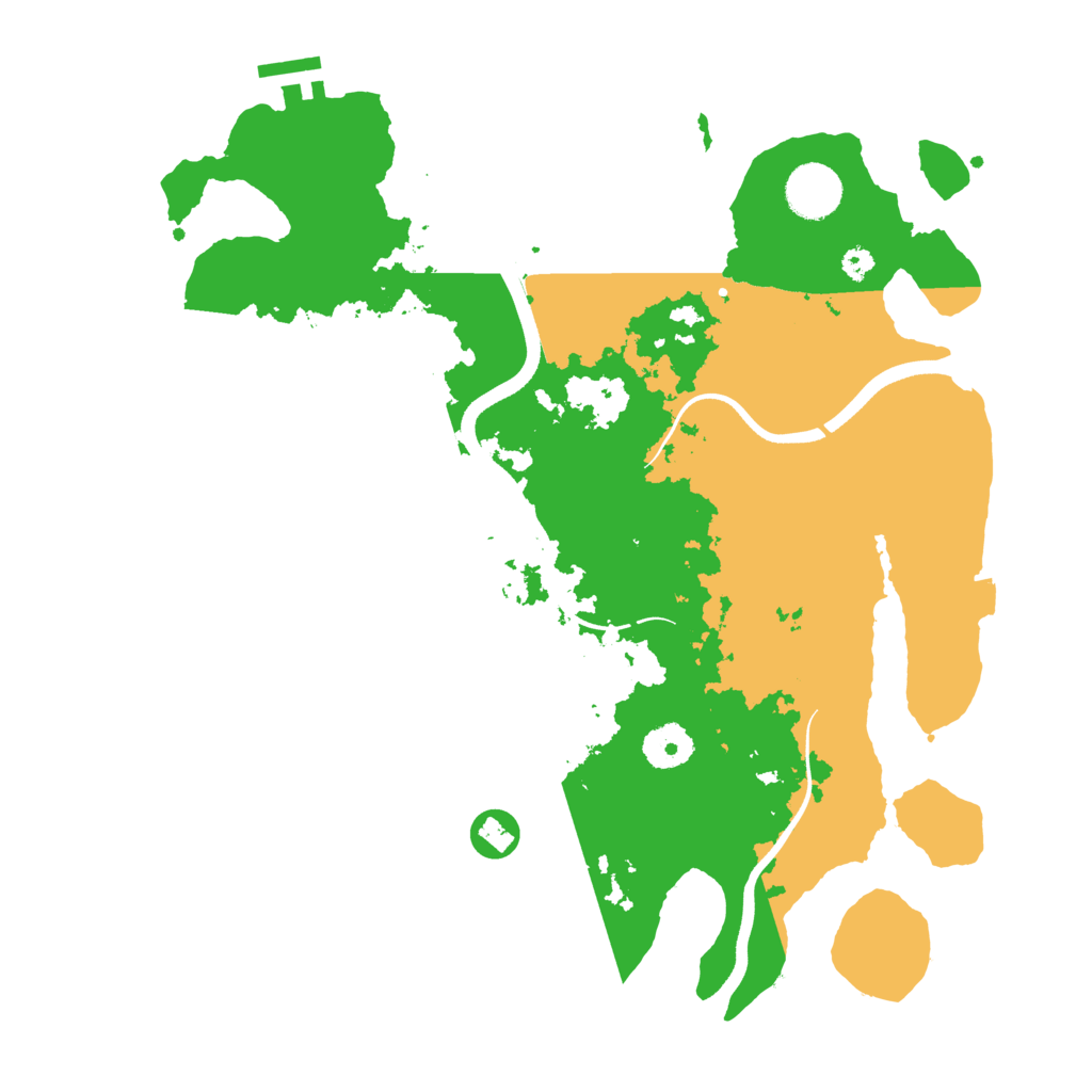 Biome Rust Map: Procedural Map, Size: 3500, Seed: 1345286857