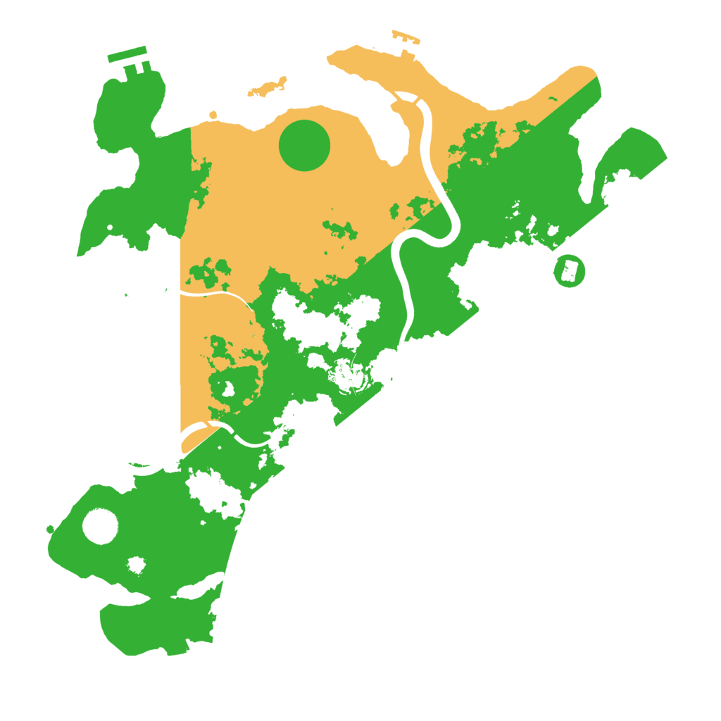 Biome Rust Map: Procedural Map, Size: 3700, Seed: 1922612086