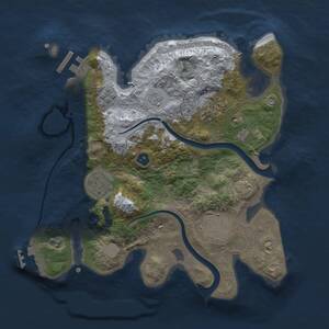 Thumbnail Rust Map: Procedural Map, Size: 2700, Seed: 1881579364, 9 Monuments
