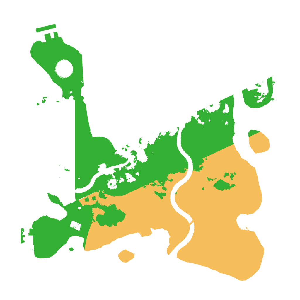 Biome Rust Map: Procedural Map, Size: 3000, Seed: 1379308465