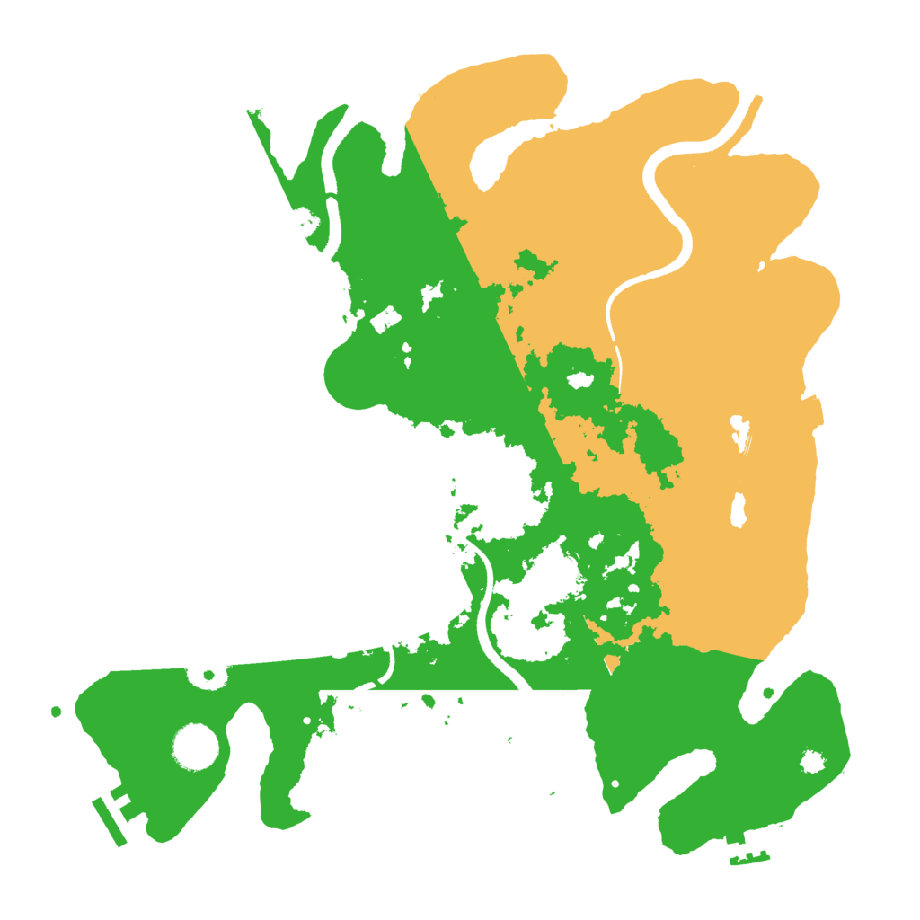 Biome Rust Map: Procedural Map, Size: 3500, Seed: 566950