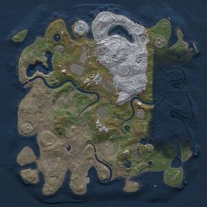 Thumbnail Rust Map: Procedural Map, Size: 4000, Seed: 58394, 15 Monuments