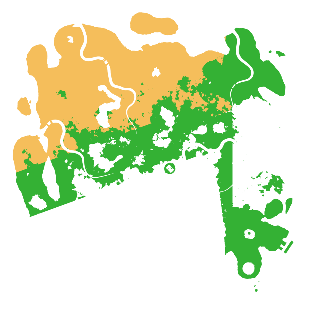 Biome Rust Map: Procedural Map, Size: 4500, Seed: 1990755053