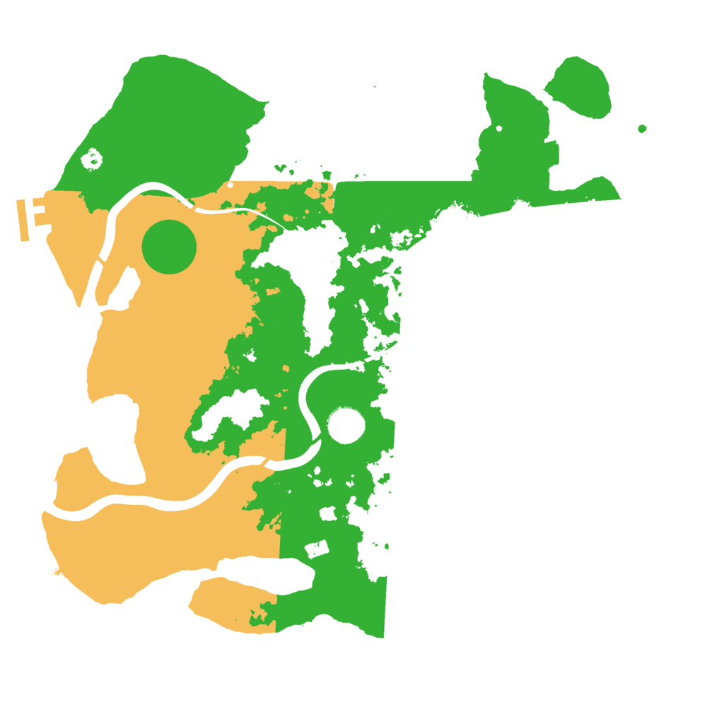 Biome Rust Map: Procedural Map, Size: 3500, Seed: 149455660