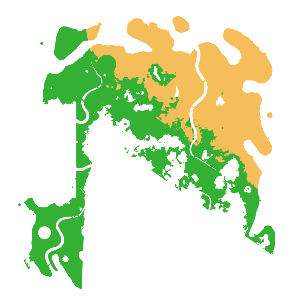 Biome Rust Map: Procedural Map, Size: 4350, Seed: 222333999