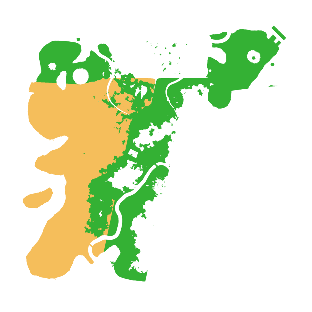 Biome Rust Map: Procedural Map, Size: 3600, Seed: 376311546