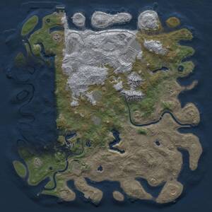 Thumbnail Rust Map: Procedural Map, Size: 5000, Seed: 267862777, 17 Monuments