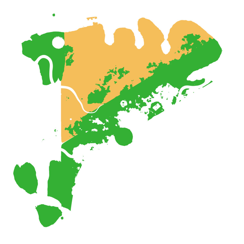 Biome Rust Map: Procedural Map, Size: 3600, Seed: 1348144529