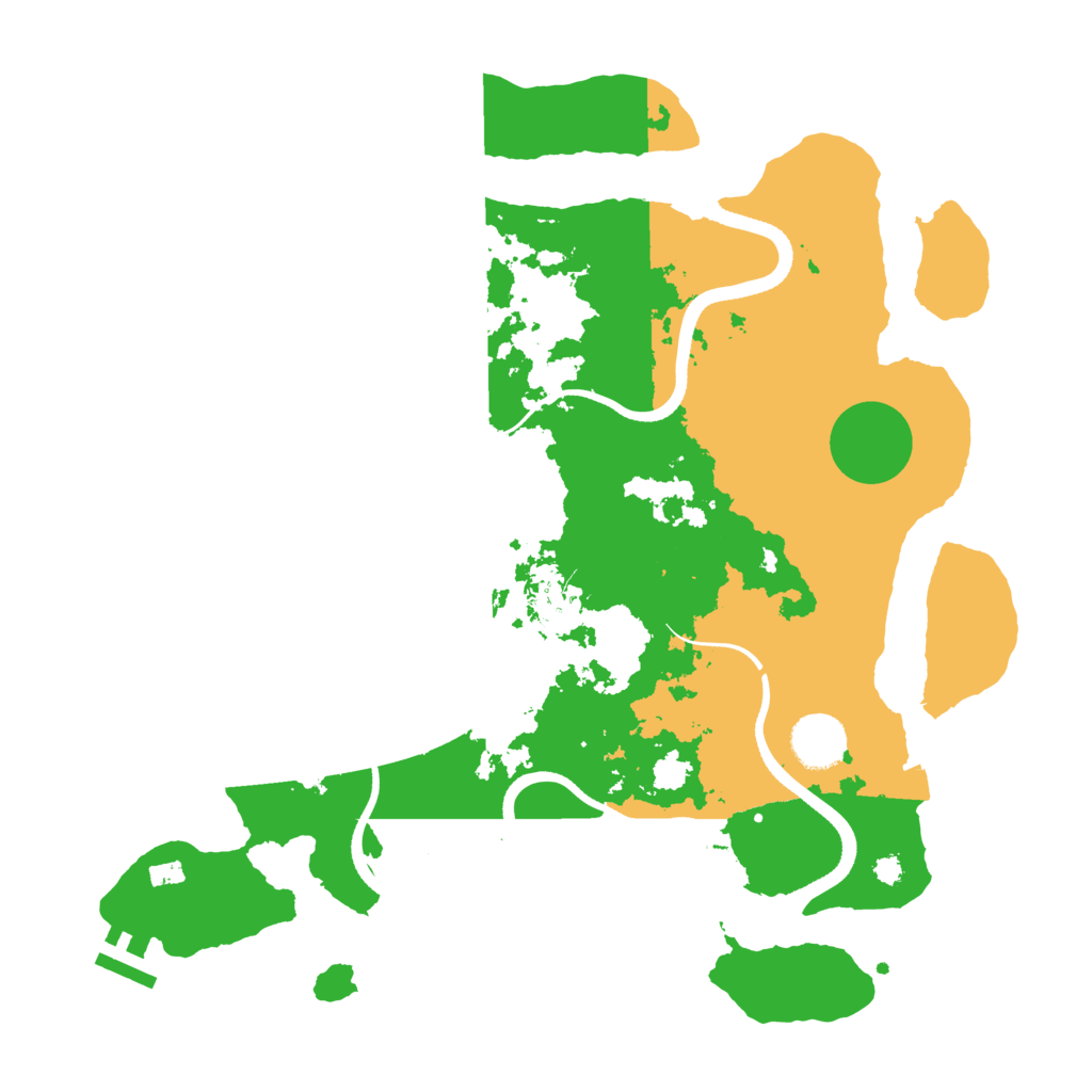 Biome Rust Map: Procedural Map, Size: 3500, Seed: 1221610756
