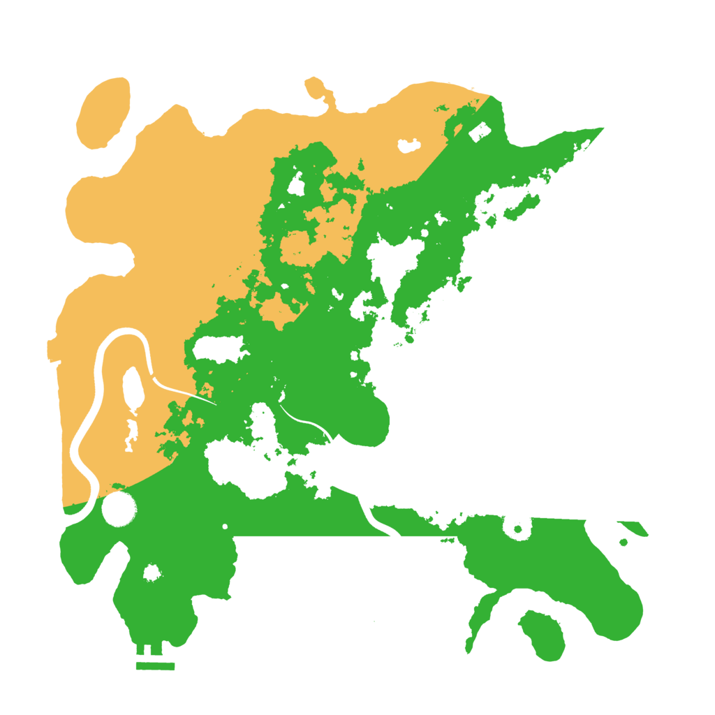 Biome Rust Map: Procedural Map, Size: 3750, Seed: 582225