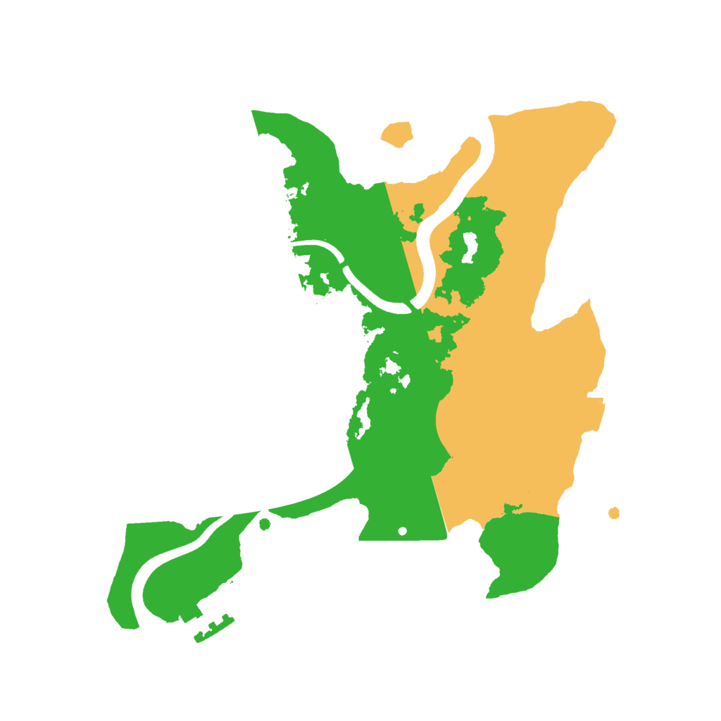 Biome Rust Map: Procedural Map, Size: 2500, Seed: 194413726