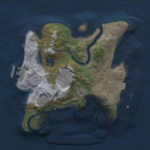 Thumbnail Rust Map: Procedural Map, Size: 2500, Seed: 194413726, 8 Monuments