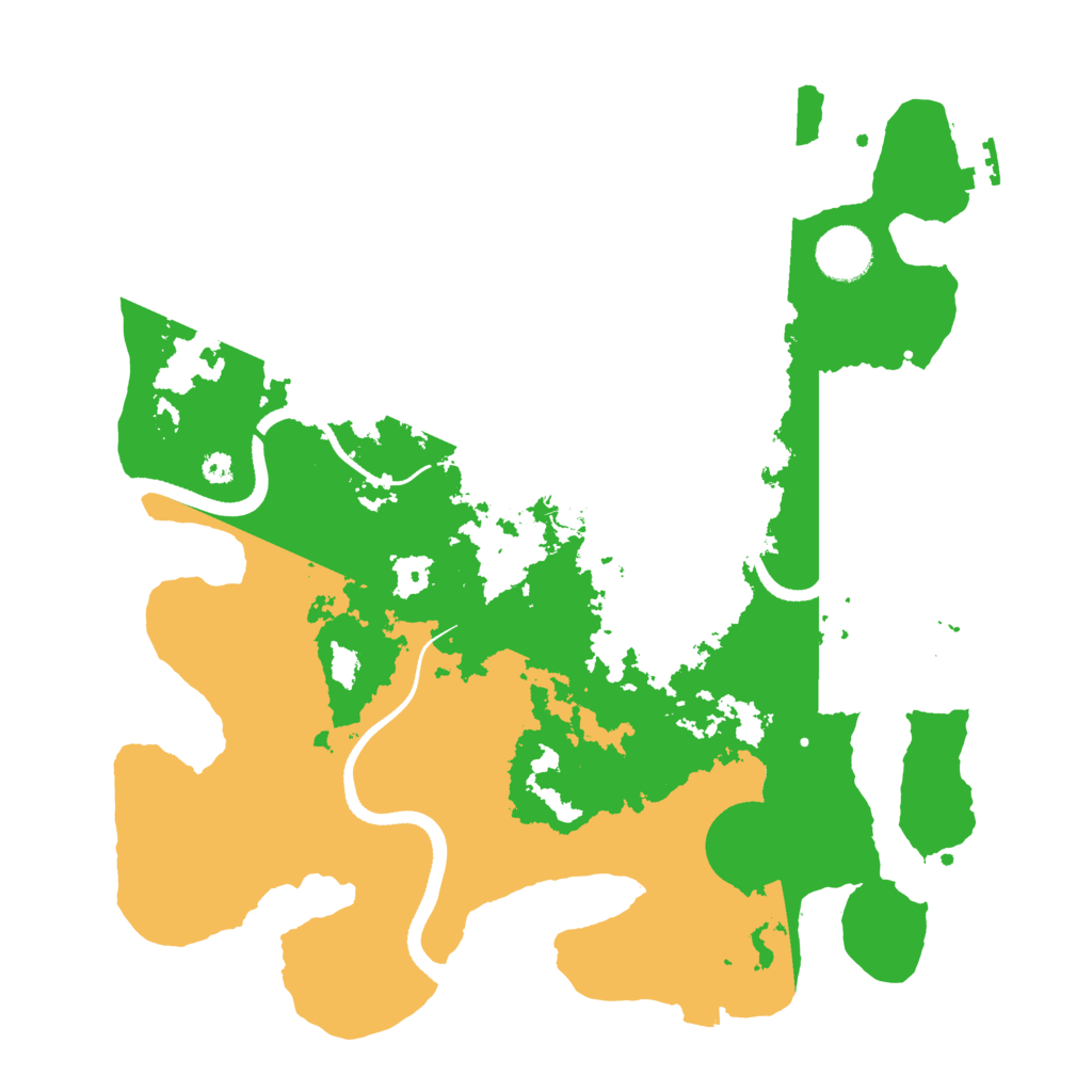 Biome Rust Map: Procedural Map, Size: 3500, Seed: 279625