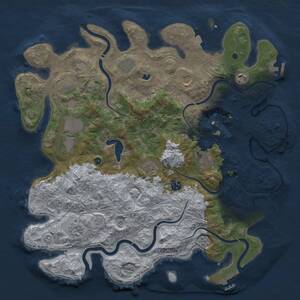 Thumbnail Rust Map: Procedural Map, Size: 4250, Seed: 720289002, 16 Monuments