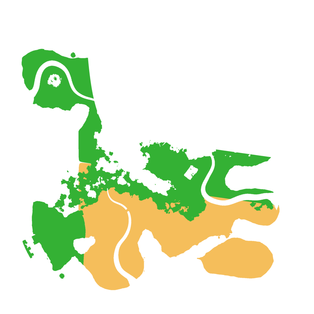 Biome Rust Map: Procedural Map, Size: 2500, Seed: 50456