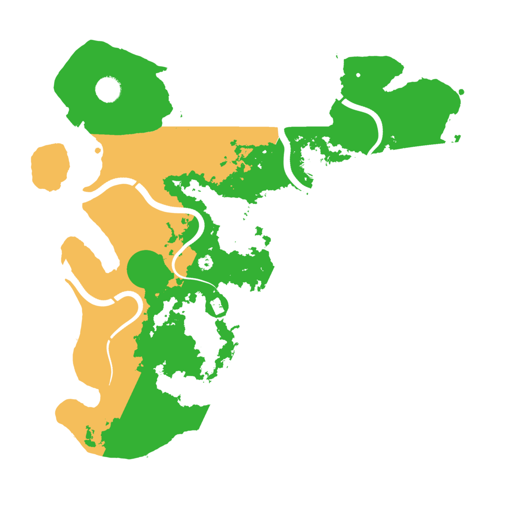 Biome Rust Map: Procedural Map, Size: 3500, Seed: 12354675