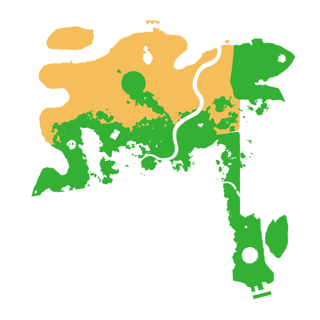 Biome Rust Map: Procedural Map, Size: 3500, Seed: 445129848