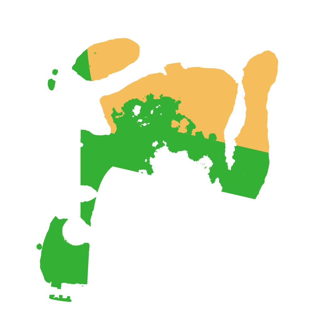 Biome Rust Map: Procedural Map, Size: 2200, Seed: 555677053