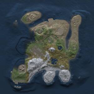 Thumbnail Rust Map: Procedural Map, Size: 2200, Seed: 555677053, 7 Monuments