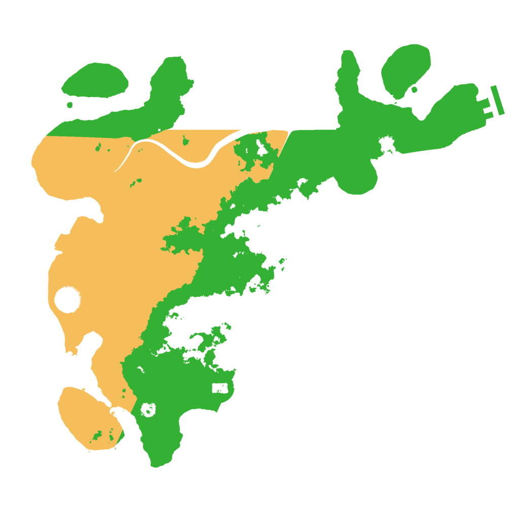 Biome Rust Map: Procedural Map, Size: 3500, Seed: 50912