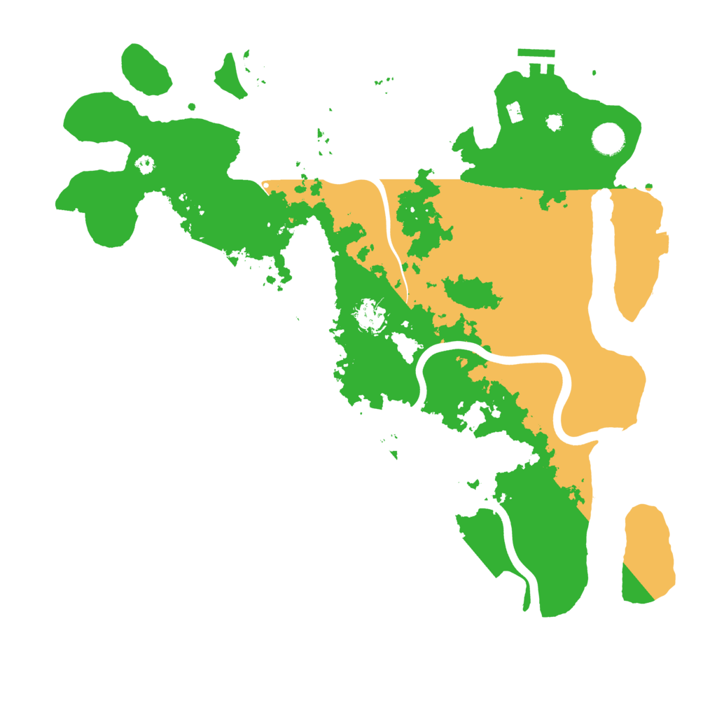 Biome Rust Map: Procedural Map, Size: 3900, Seed: 6546548