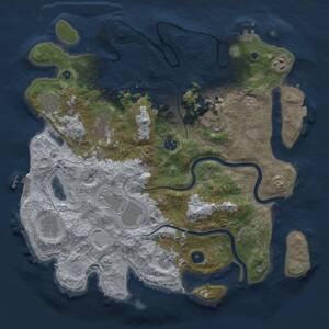 Thumbnail Rust Map: Procedural Map, Size: 3900, Seed: 6546548, 15 Monuments